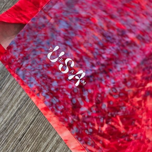 Nike Unlimited Team USA Gym Training Shorts S Ombre Red White Eagle FN1047-645 - Picture 3 of 9